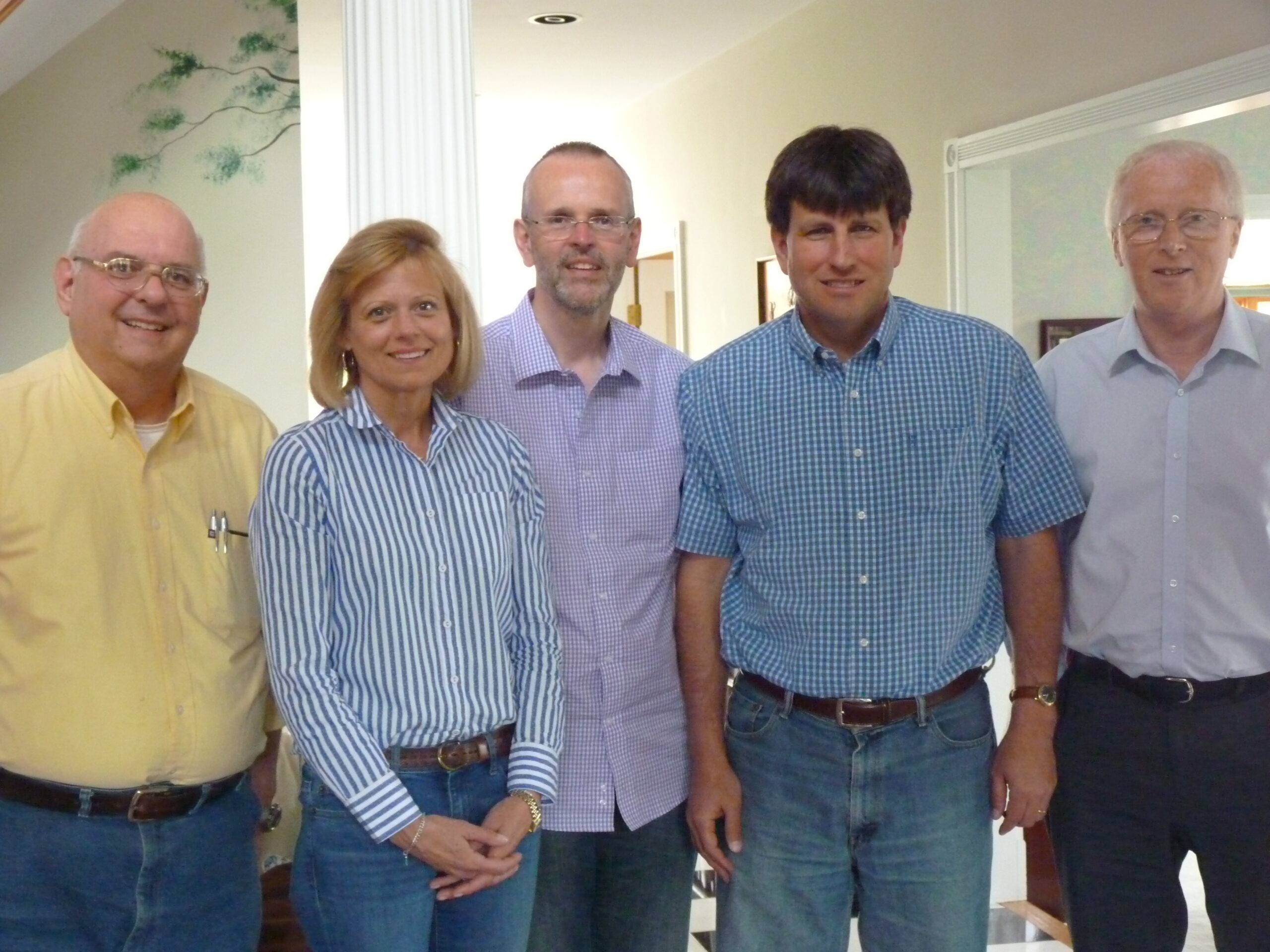 Jim Stamoolis, Leslie Doll, Tim Grass, Nathan Hoppe, and Mark Oxbrow of the planning group.